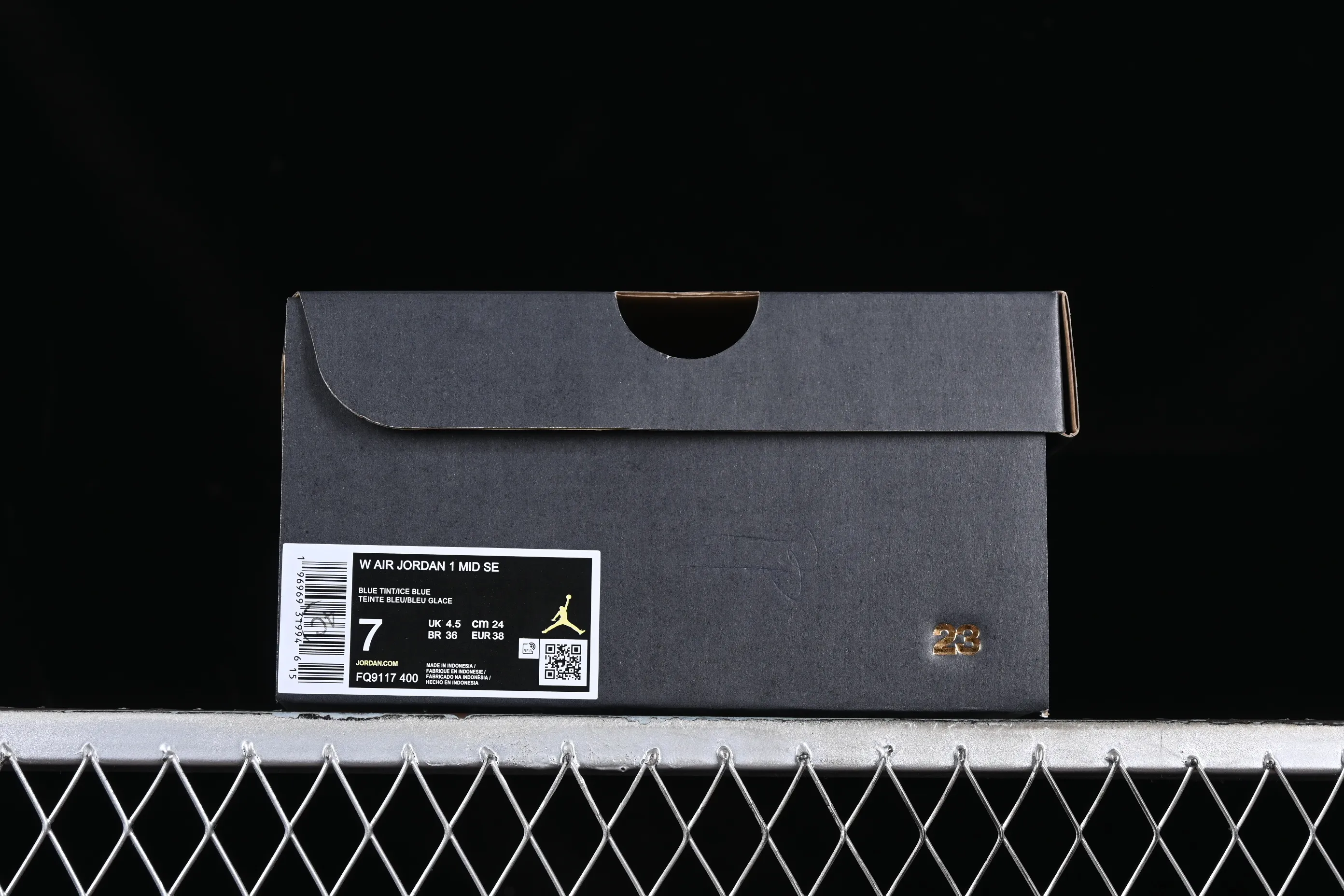 All categories Air Jordan Jordan series basketball shoes Air Jordan 1 Mid Air Jordan 1 Mid GS "Glitter Swoosh" AJ1 Joe 1 ice blue crystal Zhongbang basketball shoes FQ9117-400